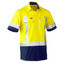 Bisley | Mens Flex and Move X Taped Hi Vis Utility Shirt - Yellow