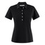 Womens Modern Cotton/Lycra Polo Shirt - Black