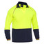 Bisley Recycle 2 Tone Hi Vis Work Safety Long Sleeve Polo Shirt in Yellow