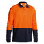 Bisley Hi Vis Long Sleeve Stretchy Work Safety Polo Shirt