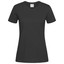 Womens Heavyweight Cotton Comfort Crew Neck Tshirt - Black Opal