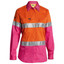 Bisley Womens Taped Hi Vis Cool Lightweight Drill Shirt