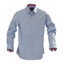 Buy online mens checker shirt contrast | Light Blue