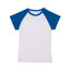 Baby/Kids Plain Raglan Tshirt | White + Azure