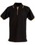 LIBERTY Men polo shirts contrast pique Black/Gold