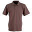 Plain mens stretch polo shirts online | Smoke Brown