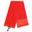 PAR | plain golf towel with hook | red