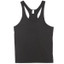 blank T-back singlet mens | 100% cotton | black