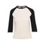 Bulk Discount Plain Raglan Tshirts |  Bone+Black