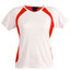 COURAGE | ladies cooldry tshirt | white+red