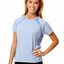 athletic sports wear | ladies cooldry tshirt | sky/light blue