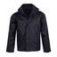 plain water resistance Concealed hood jacket | Navy