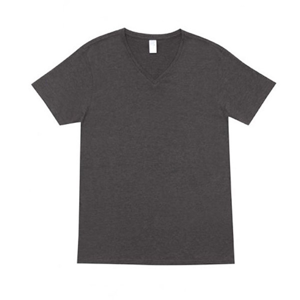 mens v-neck marl plain t-shirt | dark mens v-neck marl plain t-shirt | dark