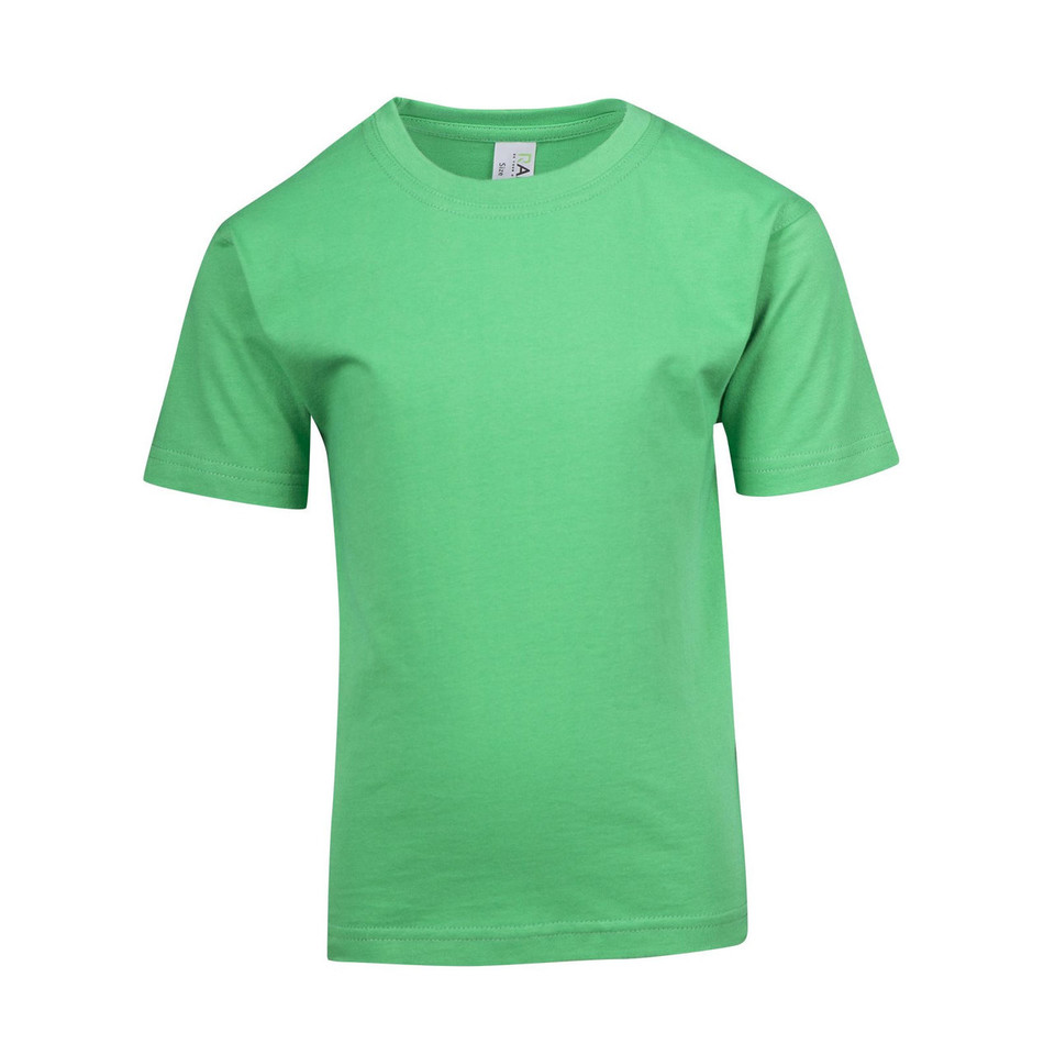 Plain ALEX kids and baby t-shirt made from 100% cotton jersey, available in sizes 00-16 for wholesale screen printing and custom branding-Emerald Green