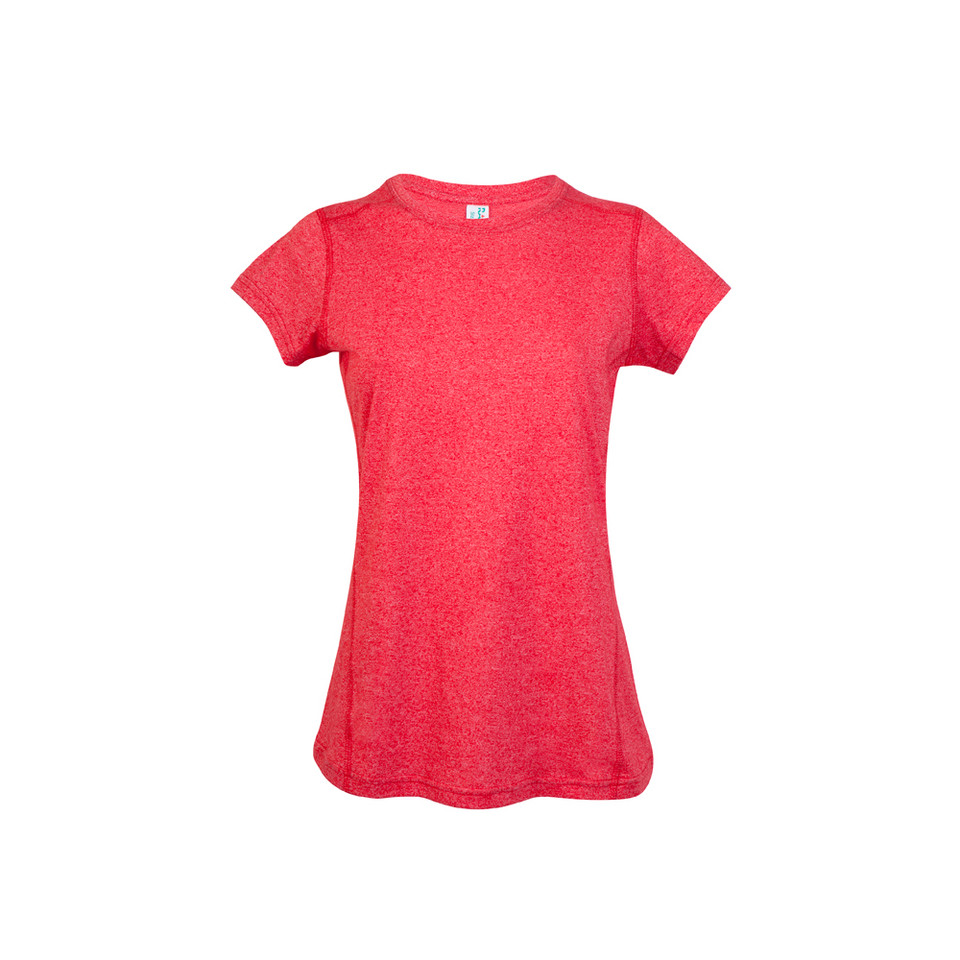plain red heather tshirts | ladies
