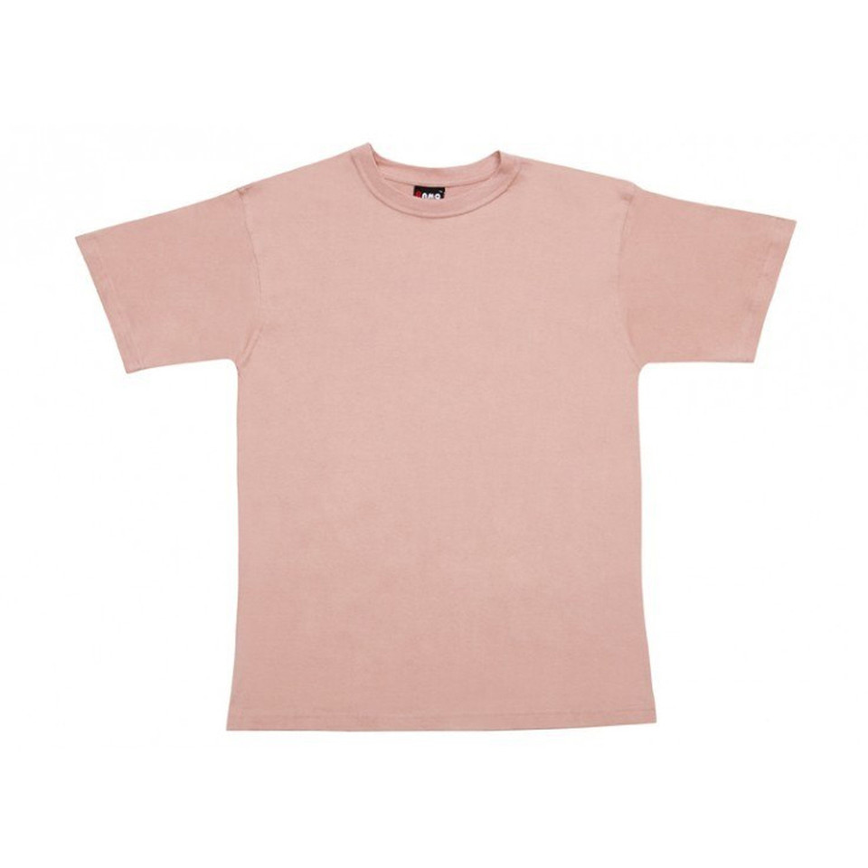 Dusty Pink Plain Alex unisex T-shirt with a regular fit, made from 100% pre-shrunk cotton jersey, a versatile blank tee for bulk purchase and promotional printing.
