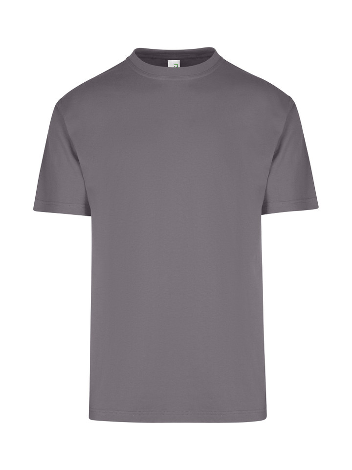 Charcoal Plain Alex unisex T-shirt with a regular fit, made from 100% pre-shrunk cotton jersey, a versatile blank tee for bulk purchase and promotional printing.