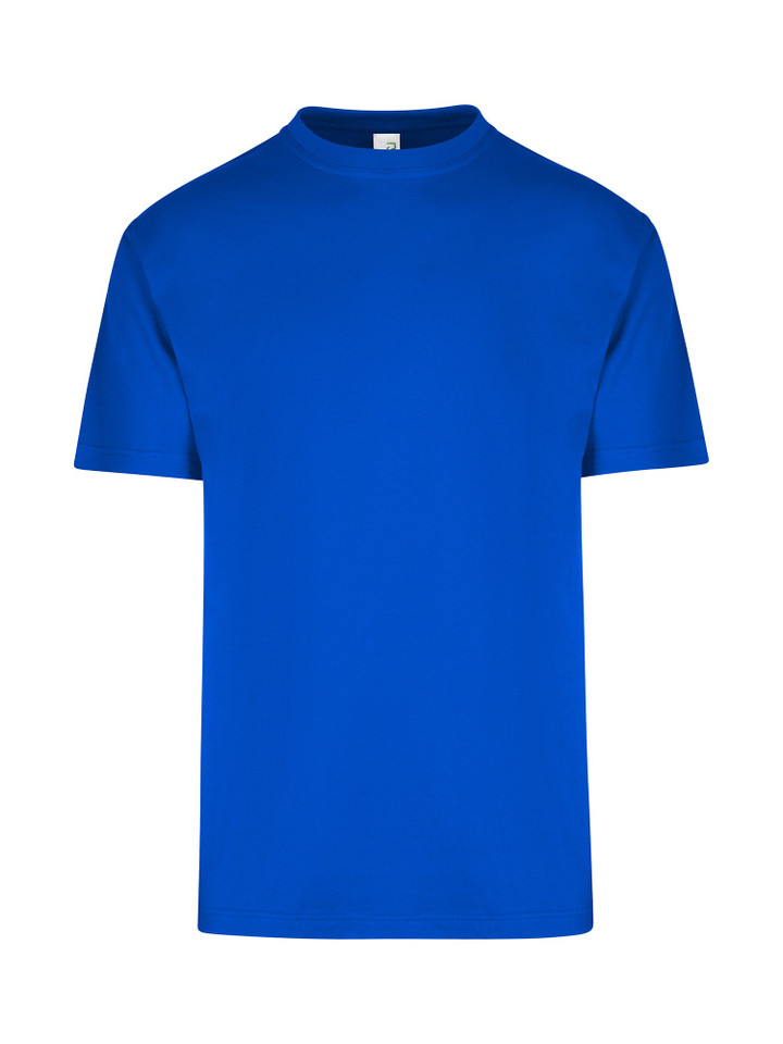 Royal Blue Plain Alex unisex T-shirt with a regular fit, made from 100% pre-shrunk cotton jersey, a versatile blank tee for bulk purchase and promotional printing.