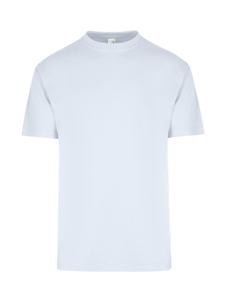 Ice Blue Surf Plain Alex unisex T-shirt with a regular fit, made from 100% pre-shrunk cotton jersey, a versatile blank tee for bulk purchase and promotional printing.