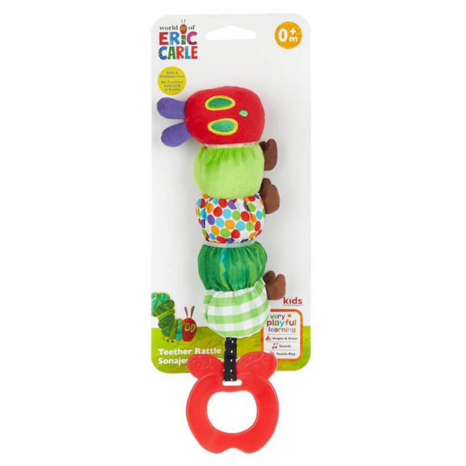 HUNGRY CATERPILLAR Rattle Teether Toy JA-KP55122 Blank Clothing