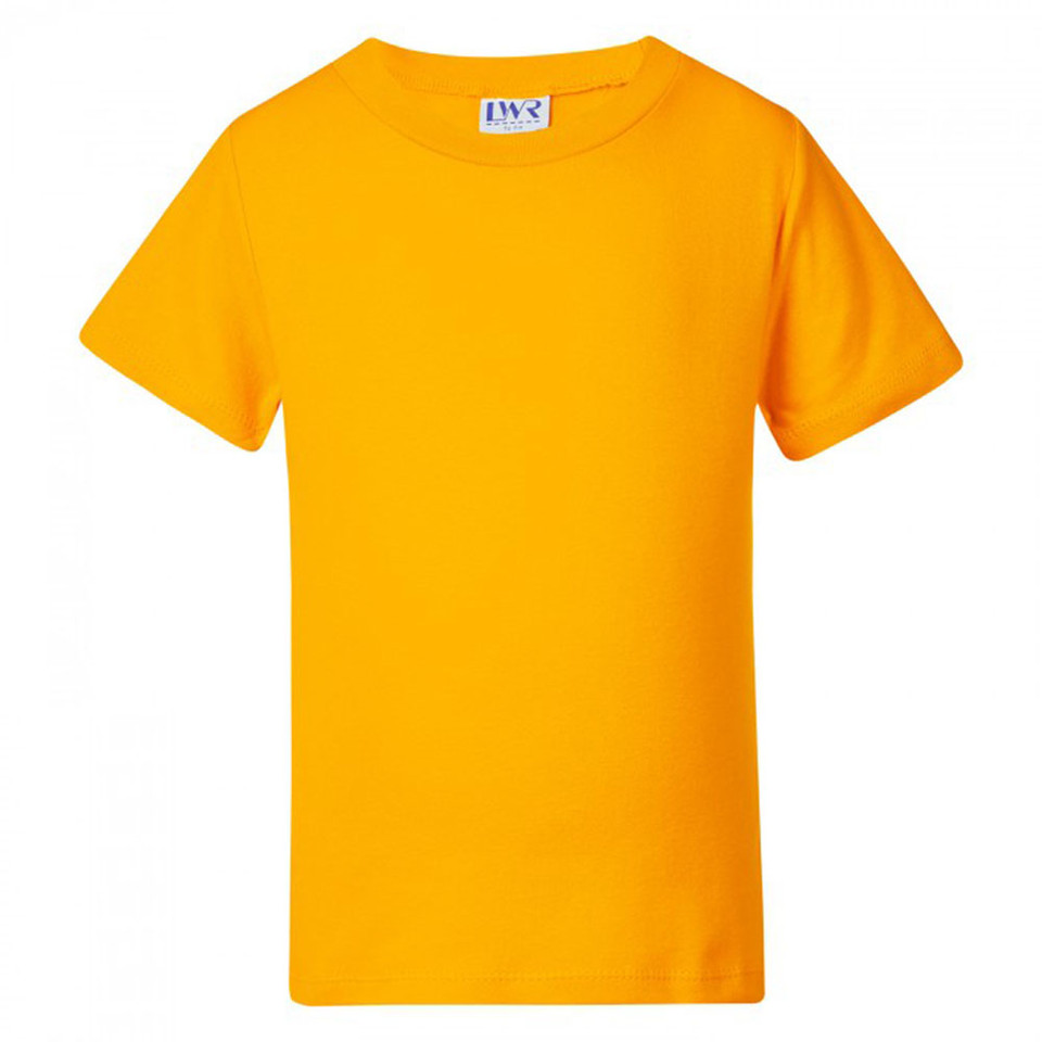 Gold Bindi Quality Baby Toddler Cotton T-Shirts, a soft, comfortable, 100% cotton tee ideal for infants and children's plain apparel or printing.