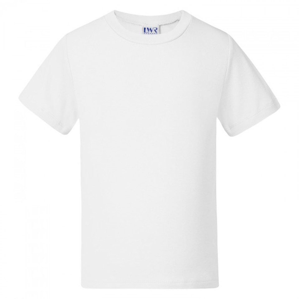 White Bindi Quality Baby Toddler Cotton T-Shirts, a soft, comfortable, 100% cotton tee ideal for infants and children's plain apparel or printing.