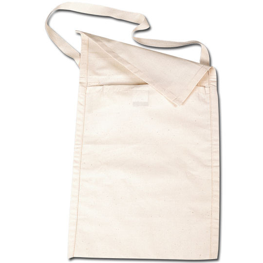 Booker Plain Calico Library Bags, a durable, unbleached cotton bag ideal for school children, book storage, or custom printing.