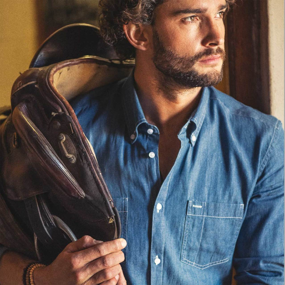 Wholesale JUPITER Modern Fit Denim Shirt Online Wholesale JUPITER Modern Fit Denim Shirt Online