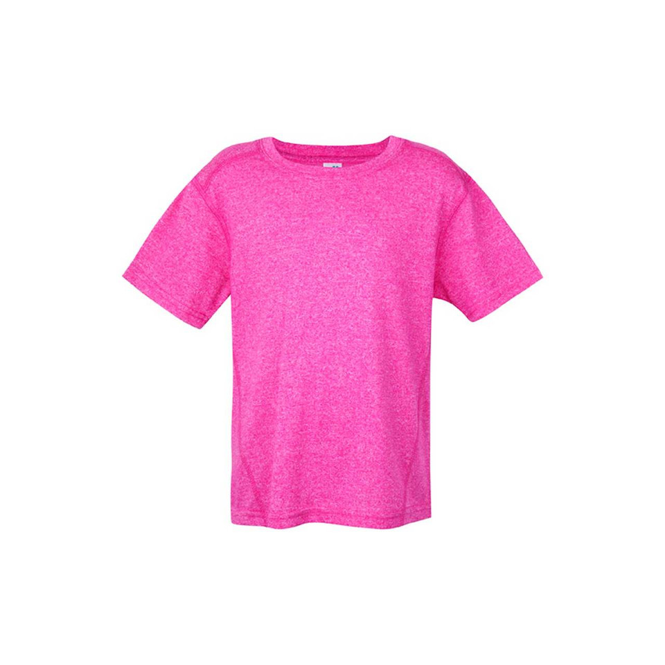 Baby & Kids Plain Sports Tshirt | Hot Pink Heather