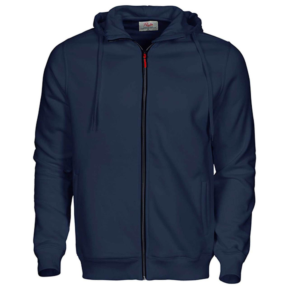 Wholesale Blank Contrast Hooded Jacket - Navy Wholesale Blank Contrast Hooded Jacket - Navy