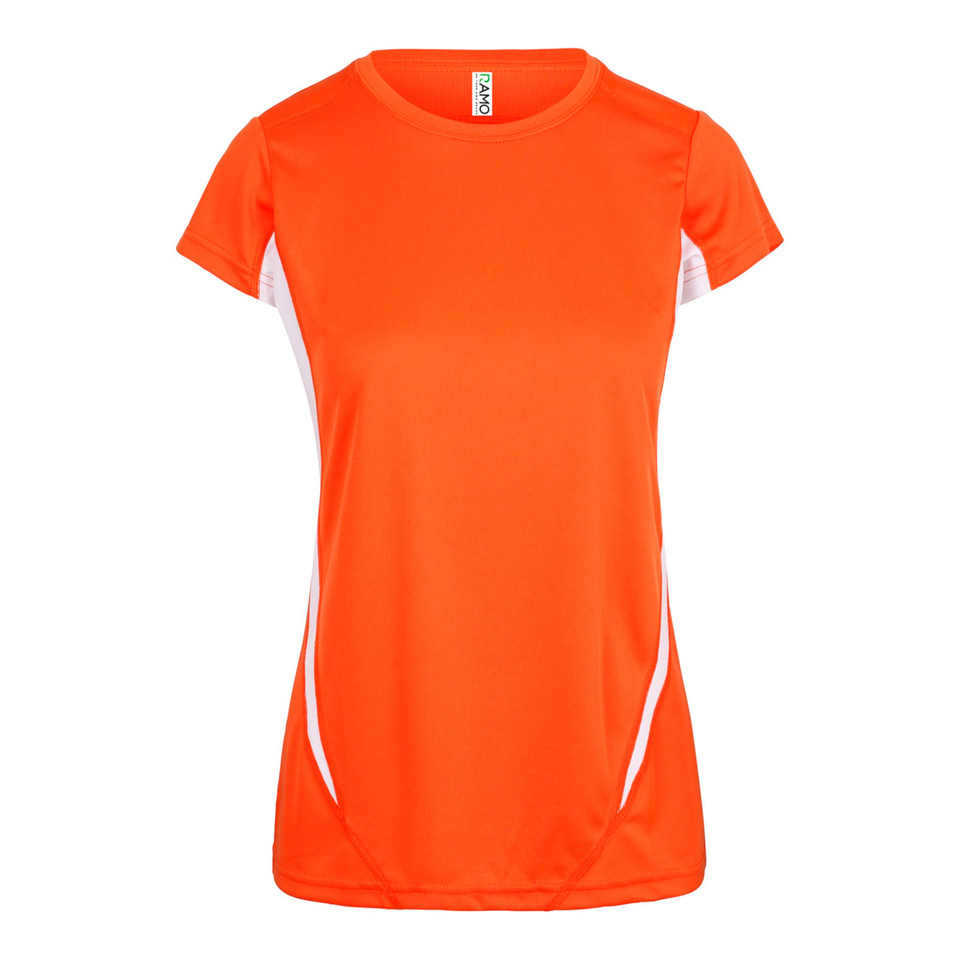 Buy Ladies Quick Dry Contrast Tshirts | Orange+White Buy Ladies Quick Dry Contrast Tshirts | Orange+White
