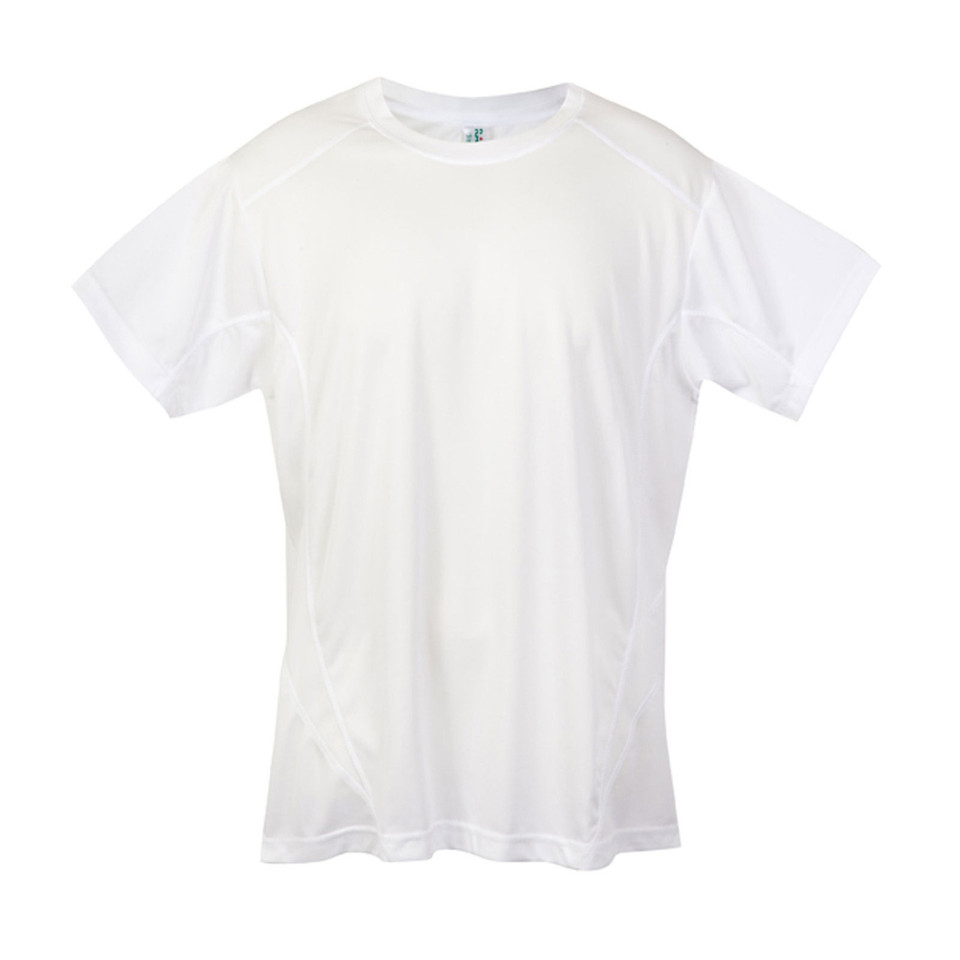 Mens Sports Contrast Active Tshirts | Plain White