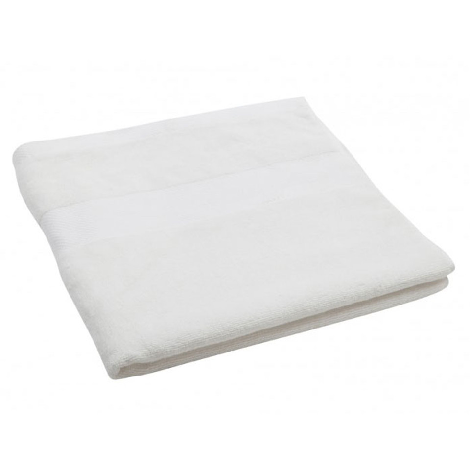 Blank Bambo/Cotton Bath Towels | White