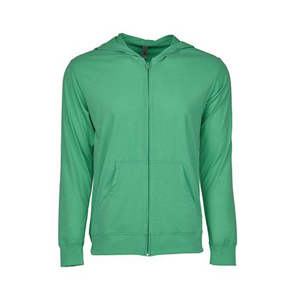 Sueded Jersey Zip Hoodie Jacket | Envy Green