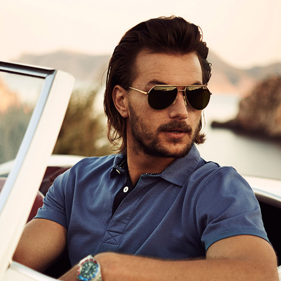 Mens Melange Modern Fit Pique Polo Shirt Mens Melange Modern Fit Pique Polo Shirt