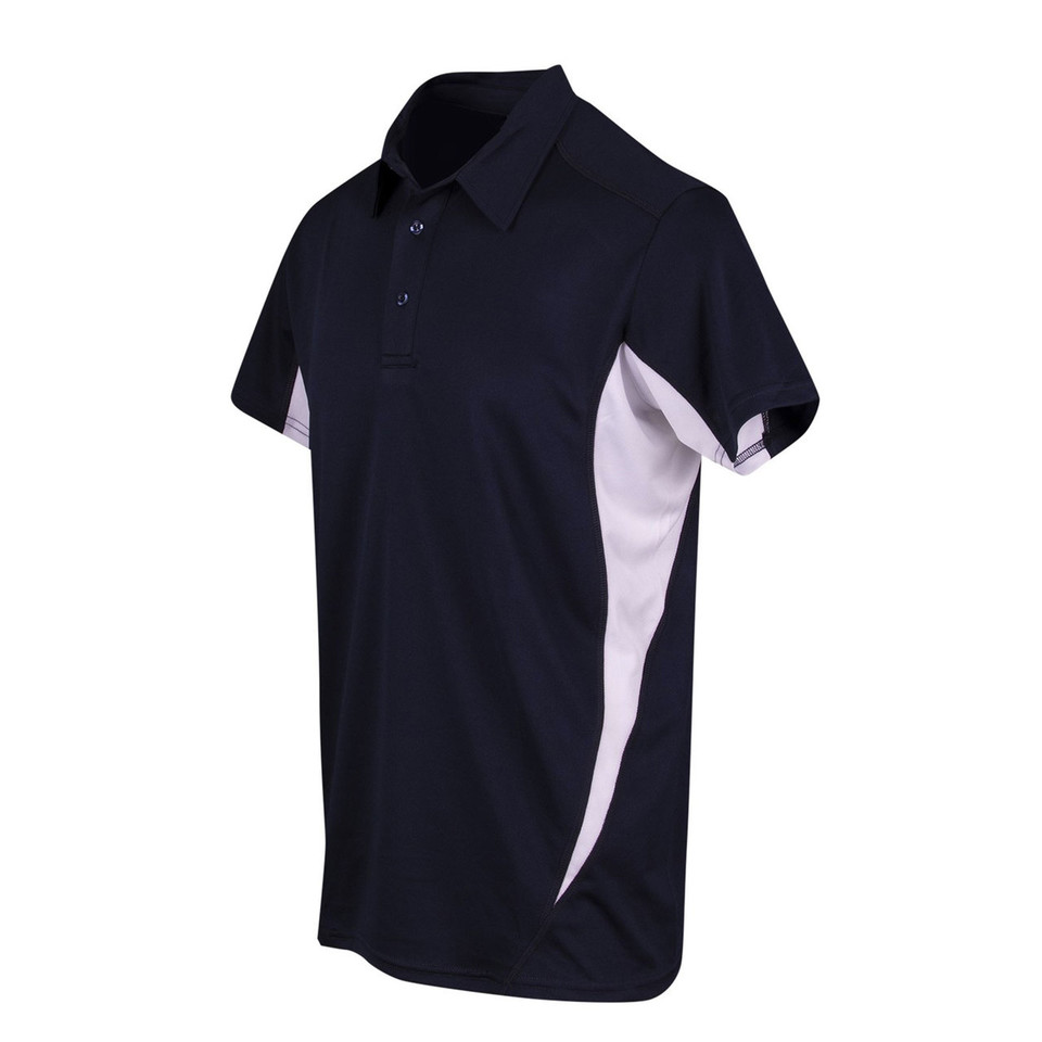 Bulk Discount Active Polo Shirts | Navy+White