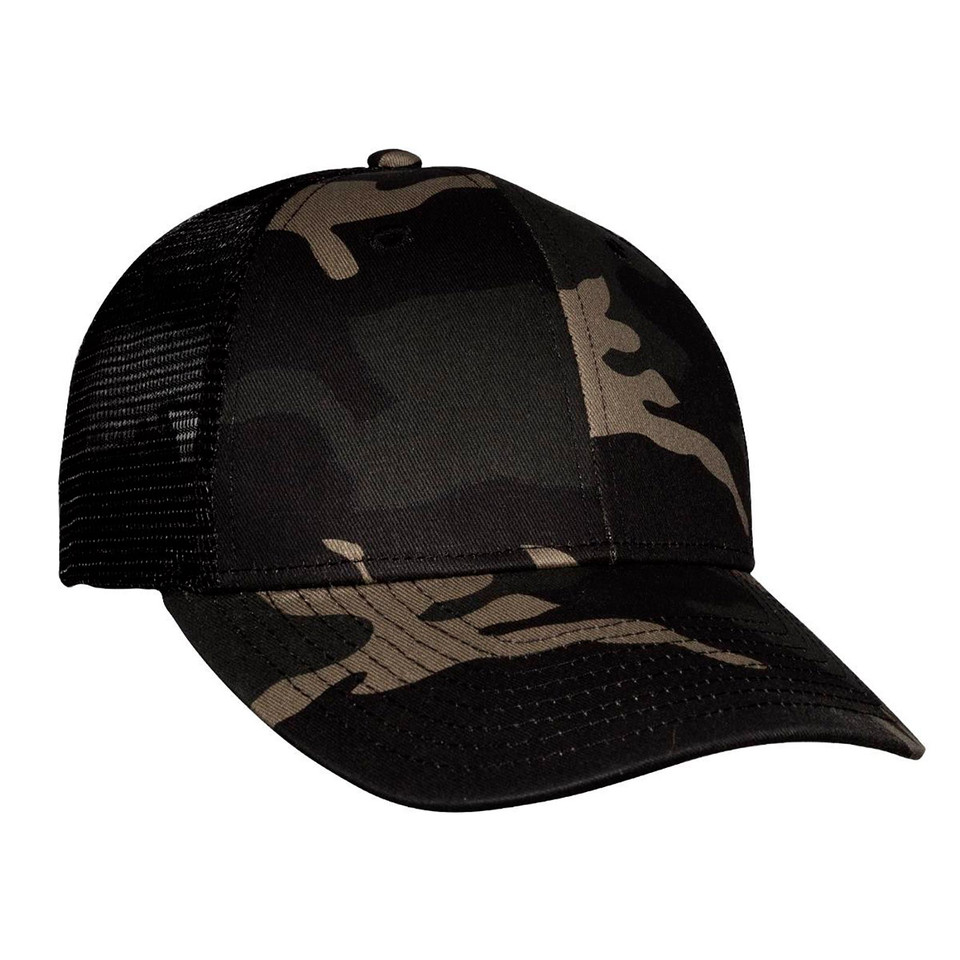 Buy Wholesale Black Chino Camo Trucker Caps Online