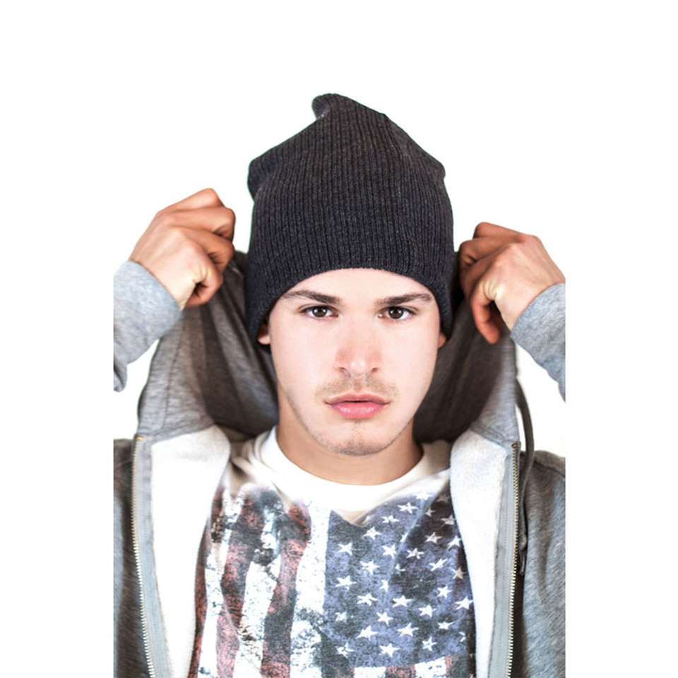 BRAD | Plain Ribbed Beanie | TearAway Label