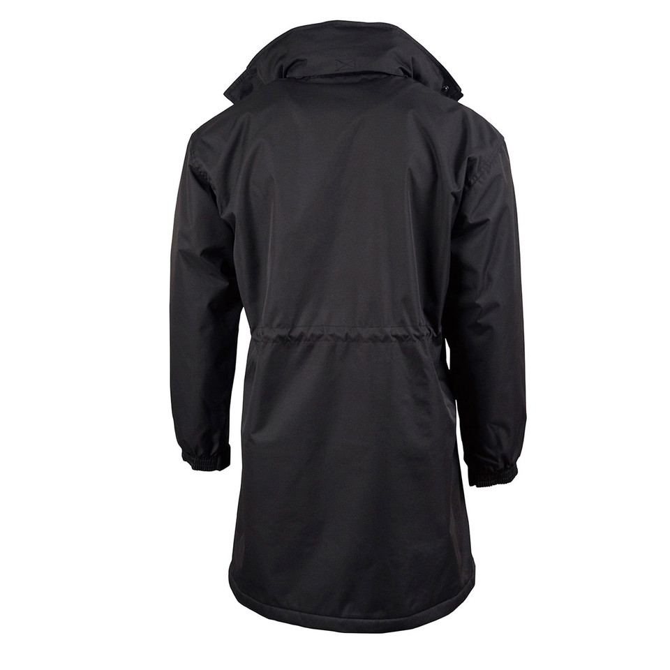 Oxford Shell/Fleece Longline Jacket - Concealed Hood Oxford Shell/Fleece Longline Jacket - Concealed Hood