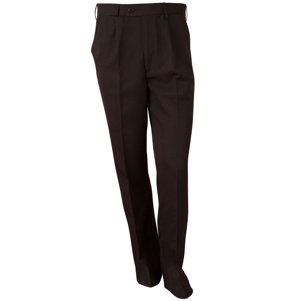 Plain Black | Mens Permanent Press Pants
