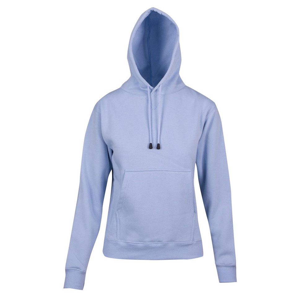 Sky COOPER Ladies and Youth Fleecy Hoodie, a warm pullover sweatshirt with a cozy fleece lining, hood, and front kangaroo pocket, ideal for school uniforms and casual wear.