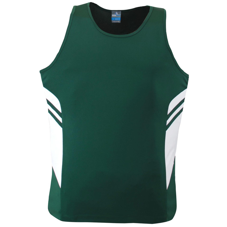 Bottle+White | Blank Childrens Sports Contrast Singlet