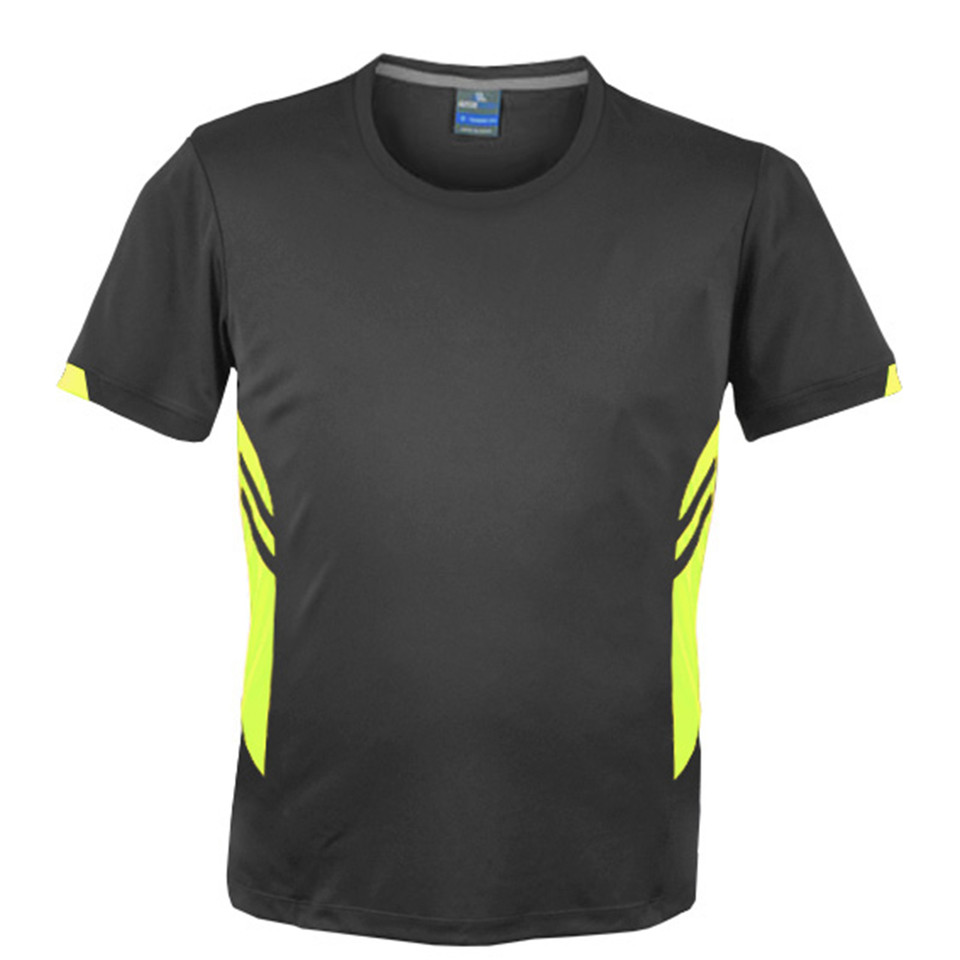 Slate+Neon Yellow | Bulk Discount Blank Sports T-Shirt