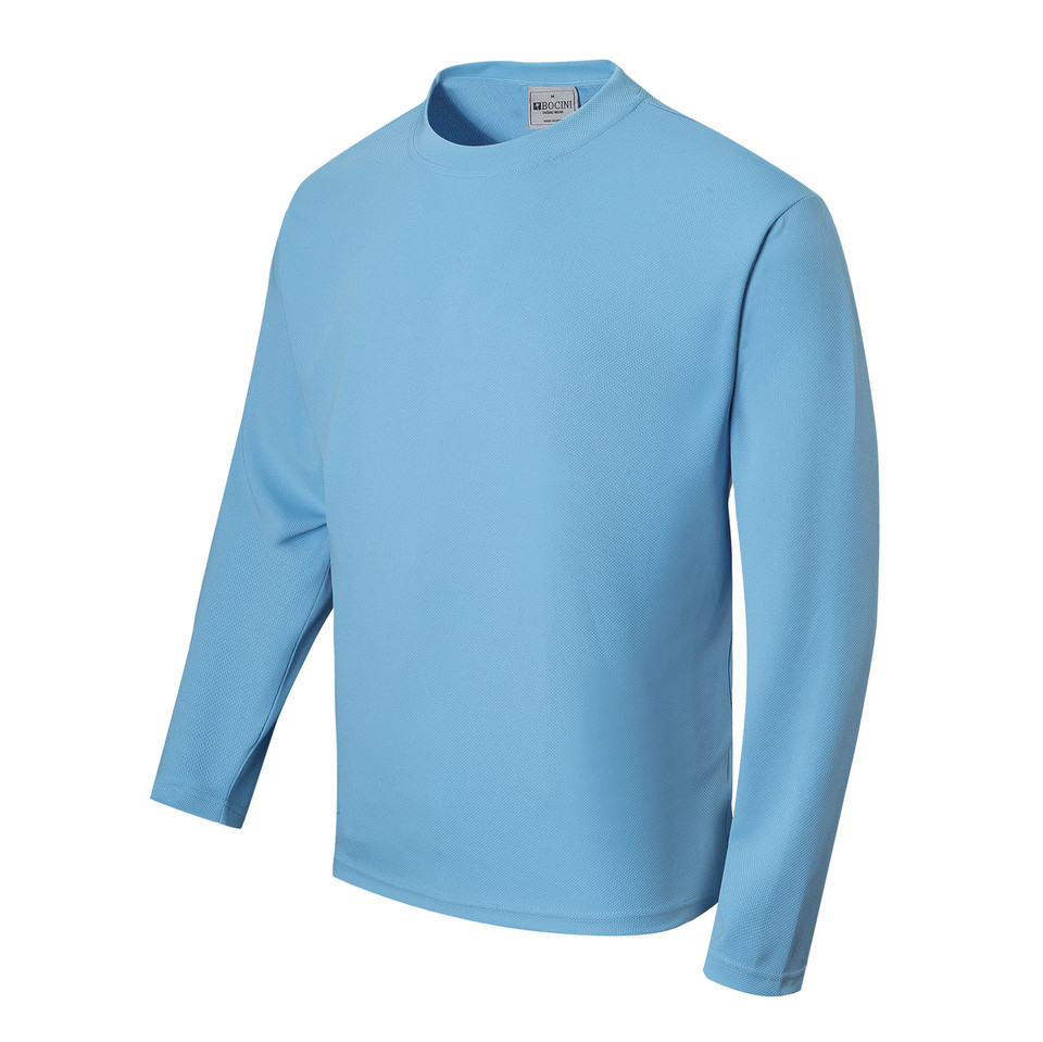 Wholesale Unisex Plain Long Sleeve Active Tshirts | Sky Blue Wholesale Unisex Plain Long Sleeve Active Tshirts | Sky Blue