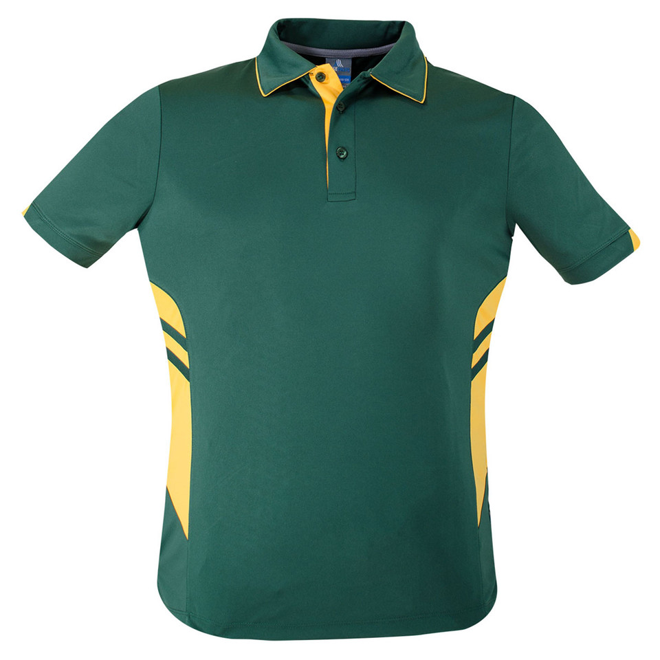 Bottle+Gold | Plain Kids Contrast Sports Polo Shirt