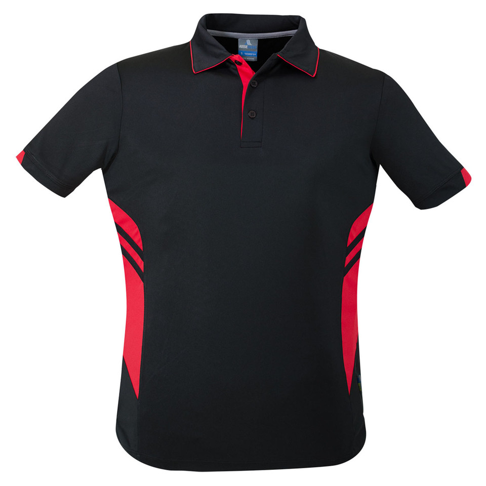 Black+Red | Bulk Buy Kids Sports Polo Shirt