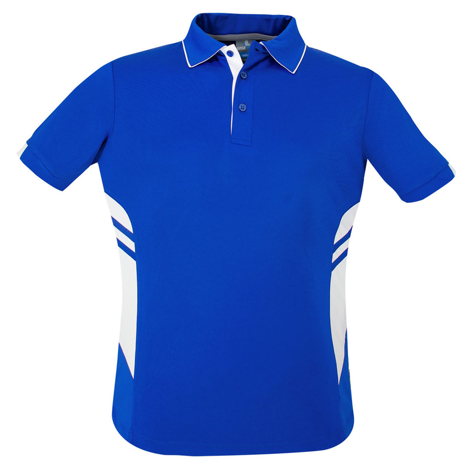 Royal+White | Plain Kids Contrast Sports Polo Shirt
