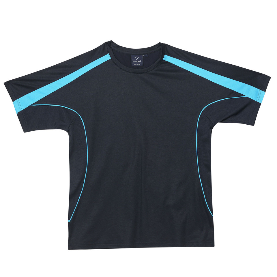 Navy+Aqua | Mens TrueDry Contrast Sport TShirt