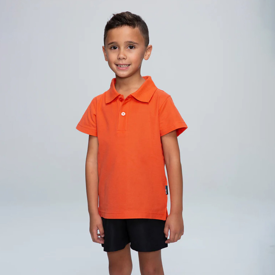 Hawkins Kids Easy Care Poly Cotton Polo Shirt, a durable, wrinkle-resistant top ideal for everyday school uniforms or casual wear.