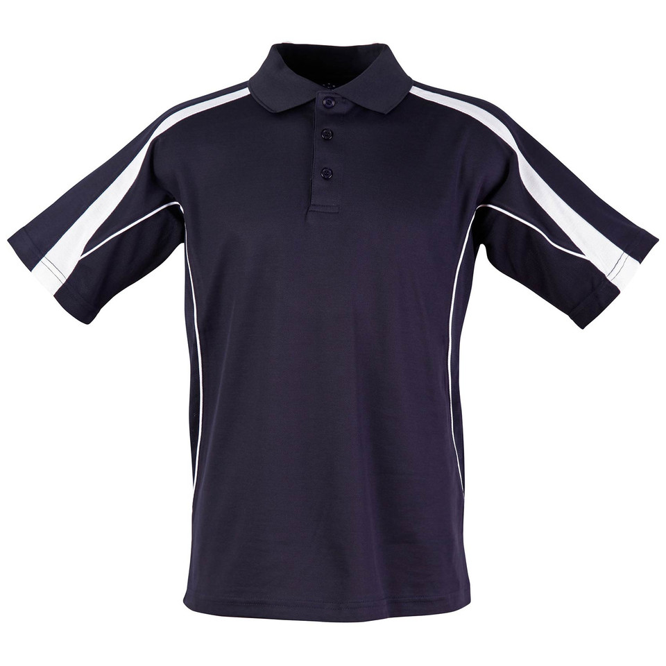 Navy+White | Childrens Quick Dry Contrast Sport Polo Shirt Navy+White | Childrens Quick Dry Contrast Sport Polo Shirt